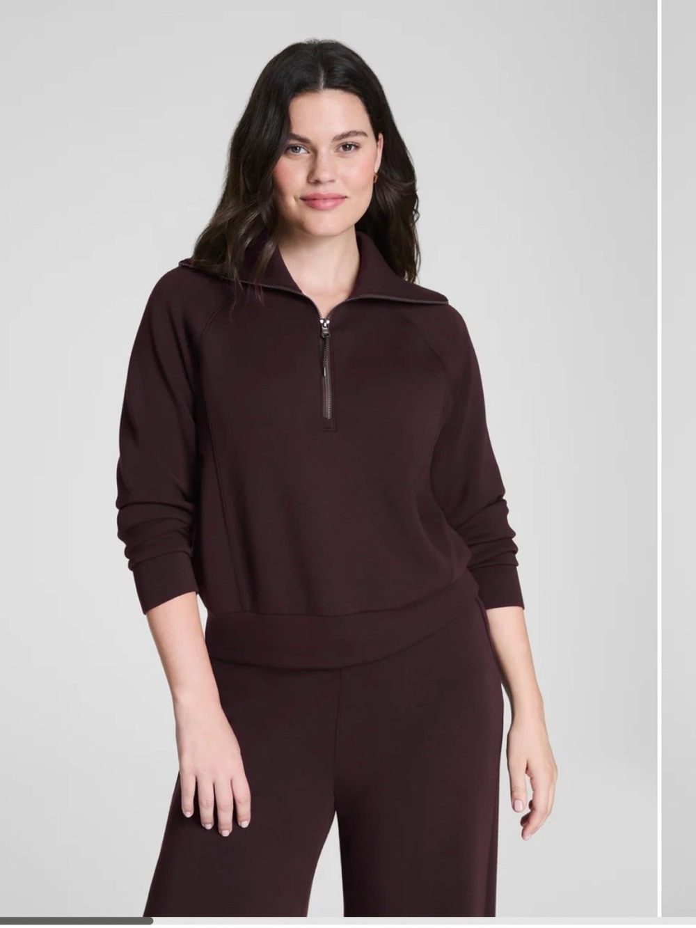 SPANX AirEssentials® Half Zip | Truffle Brown
S